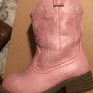 Toddler Pink Cowgirl Boots size 6c